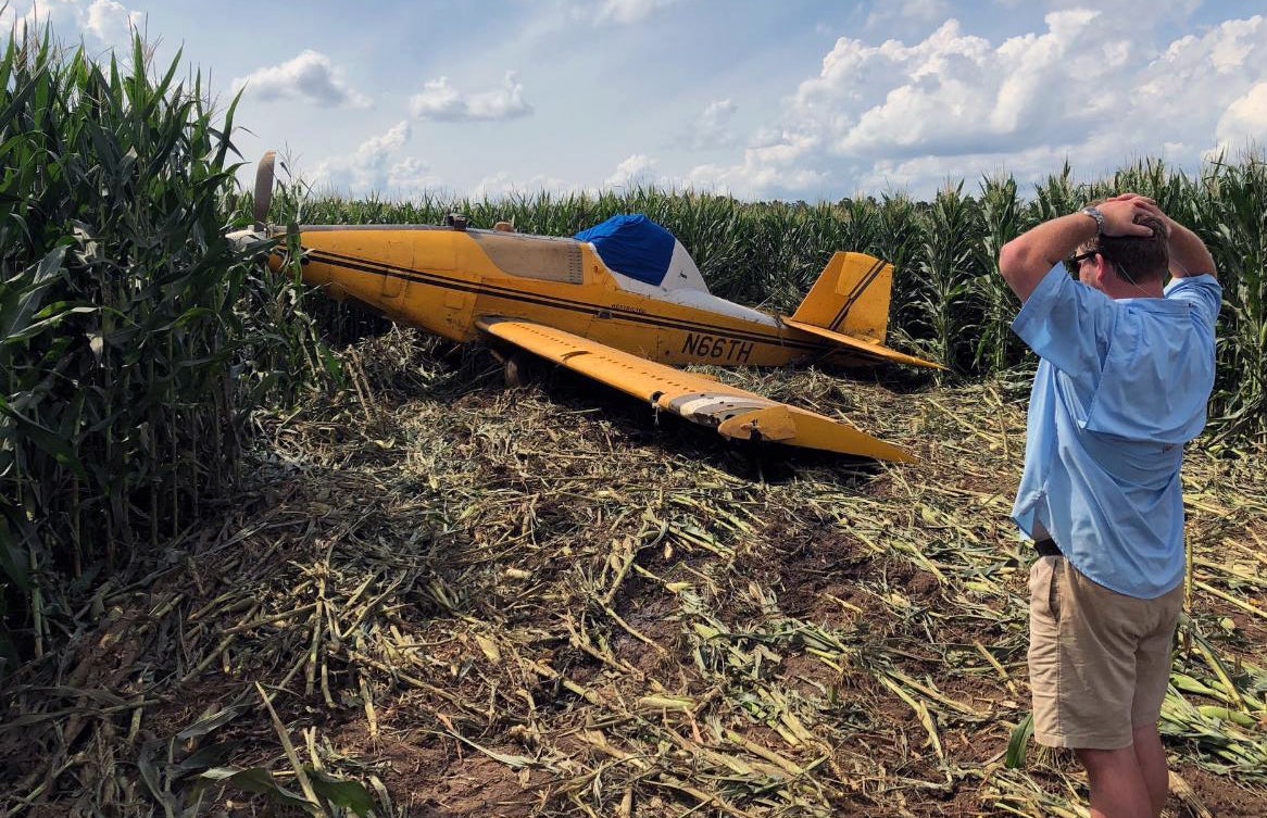 Crisp County crop duster walks away from crash landing Cordele