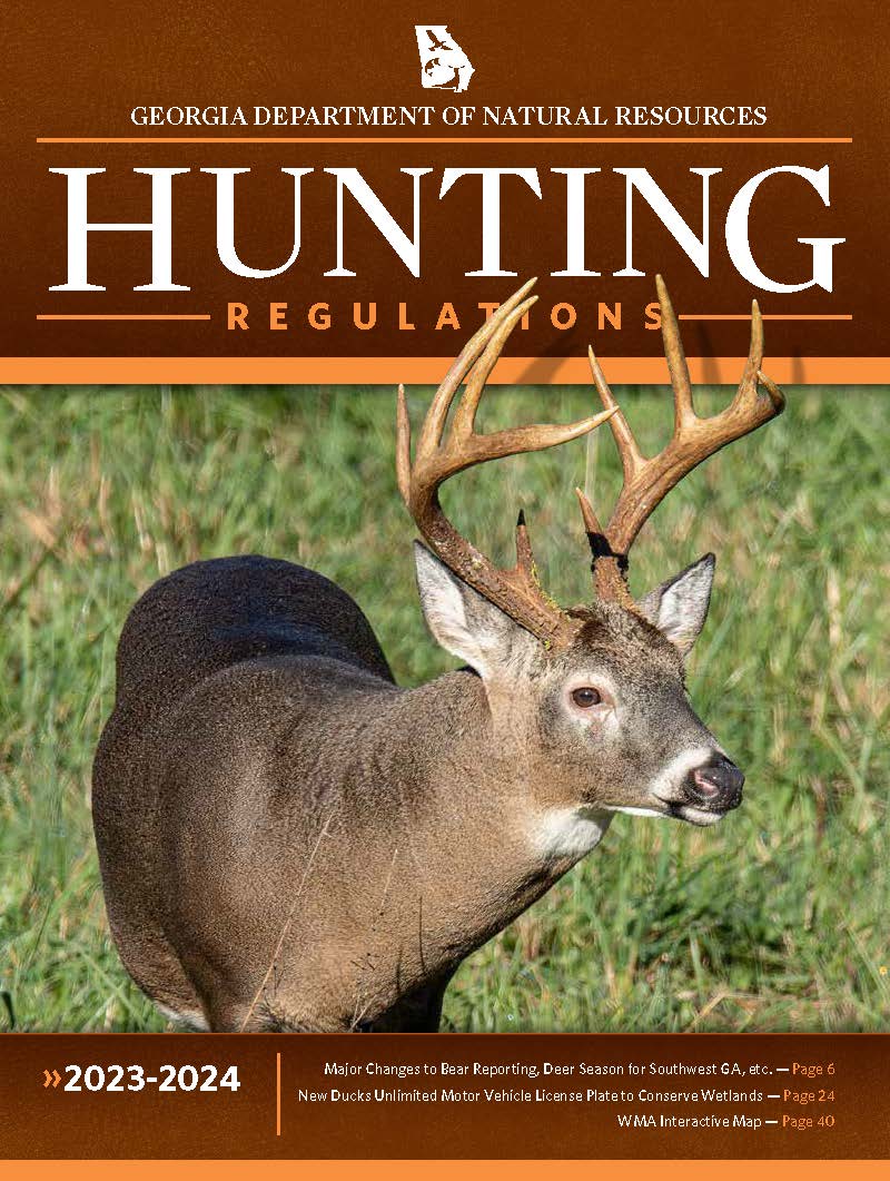 DNR News Releases NEW GA Hunting Regs Available & Report a